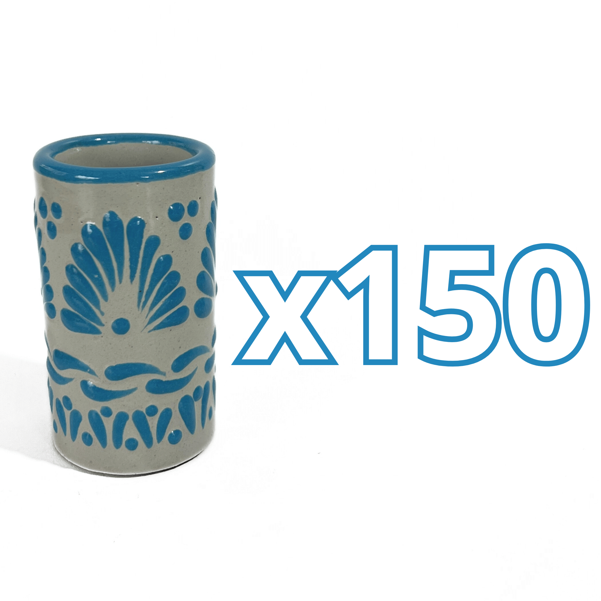 TEQUILERO NO PERSONALIZADO FONDO BABY BLUE CENEFA ABANICO AZUL TURQUESA