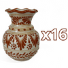 FLORERO ONDAS 15 CM FONDO TRADICIONAL CENEFA TERRACOTA