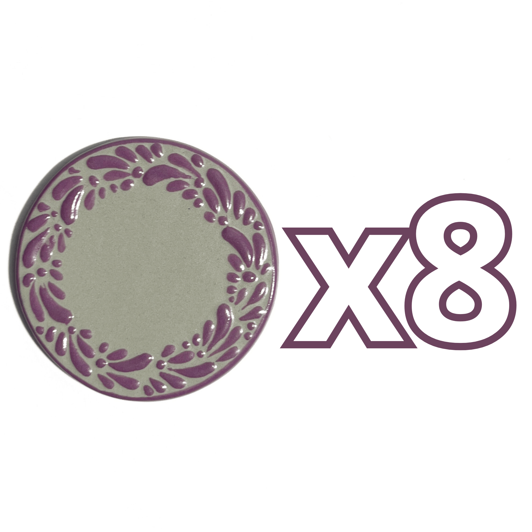 PORTA VASO FONDO TRADICIONAL MIK CENEFA MORADO