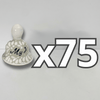PAQUETE CAMPANA 5 CM PERSONALIZADO FONDO TRADICIONAL MIK BLANCO INICIALES