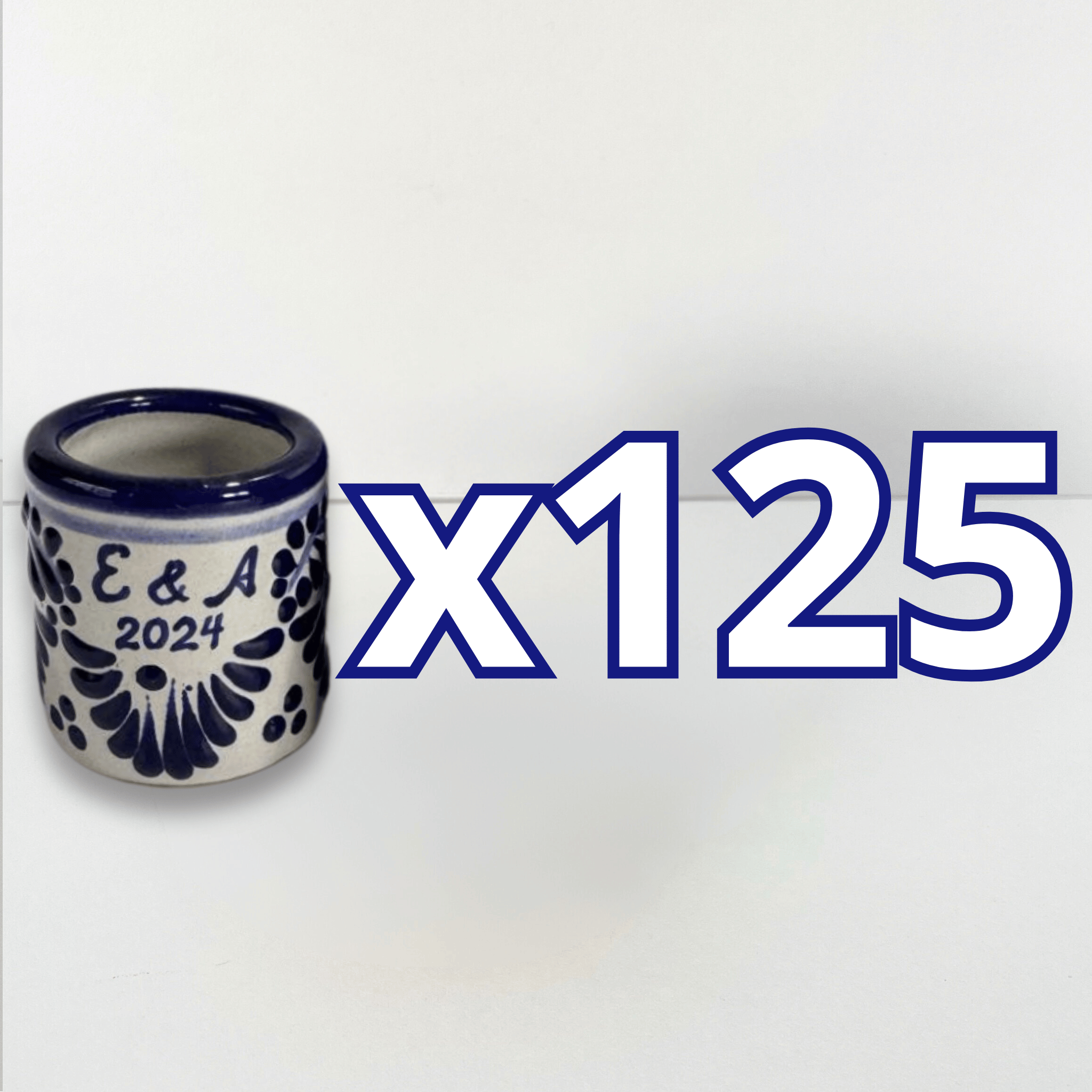 PAQUETE MEZCALERO FONDO TRADICIONAL CENEFA AZUL COBALTO INICIALES Y AÑO