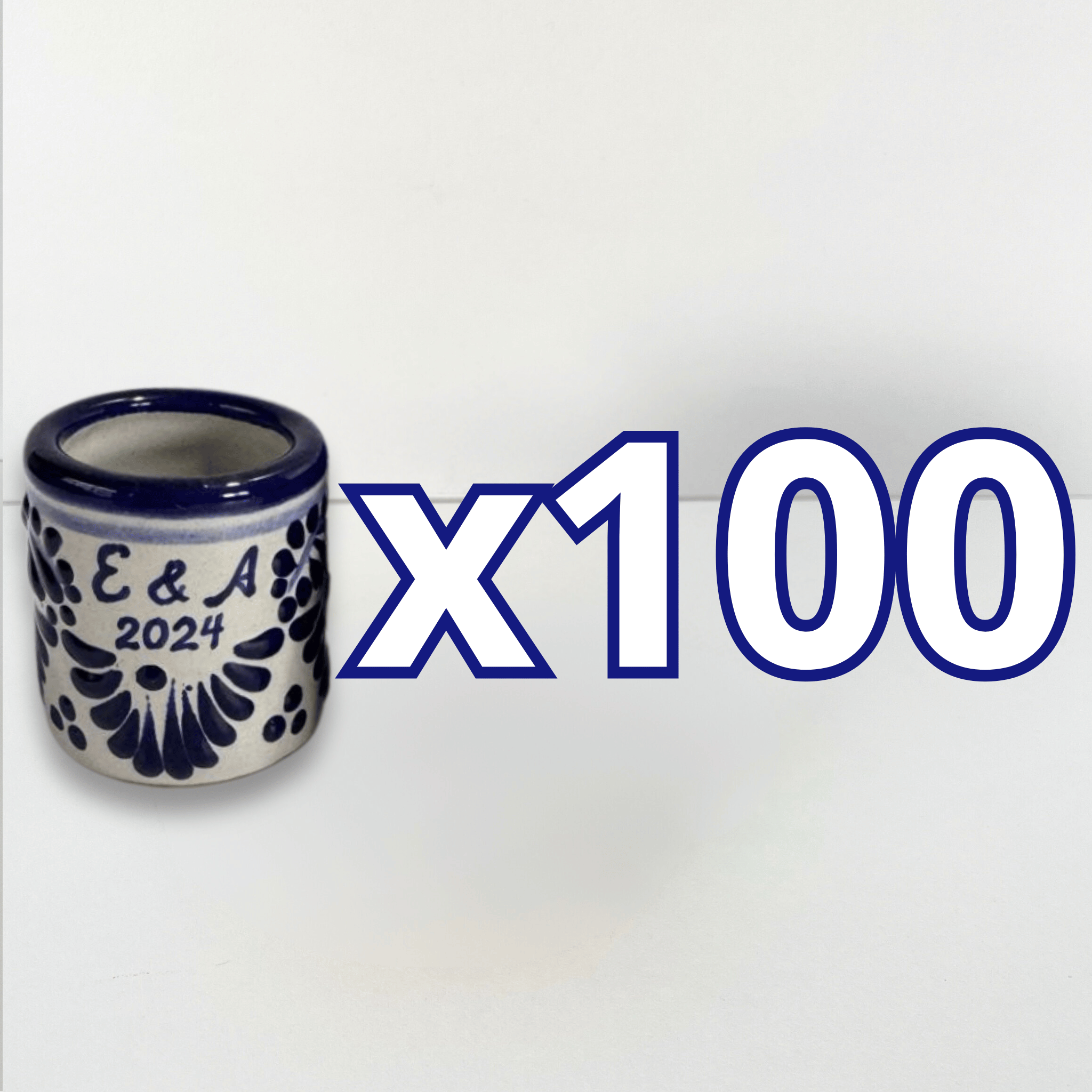 PAQUETE MEZCALERO FONDO TRADICIONAL CENEFA AZUL COBALTO INICIALES Y AÑO