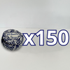 PAQUETE ALHAJERO TAPA PLANA PERSONALIZADO FONDO BLANCO MIK AZUL COBALTO MI BAUTIZO NOMBRE