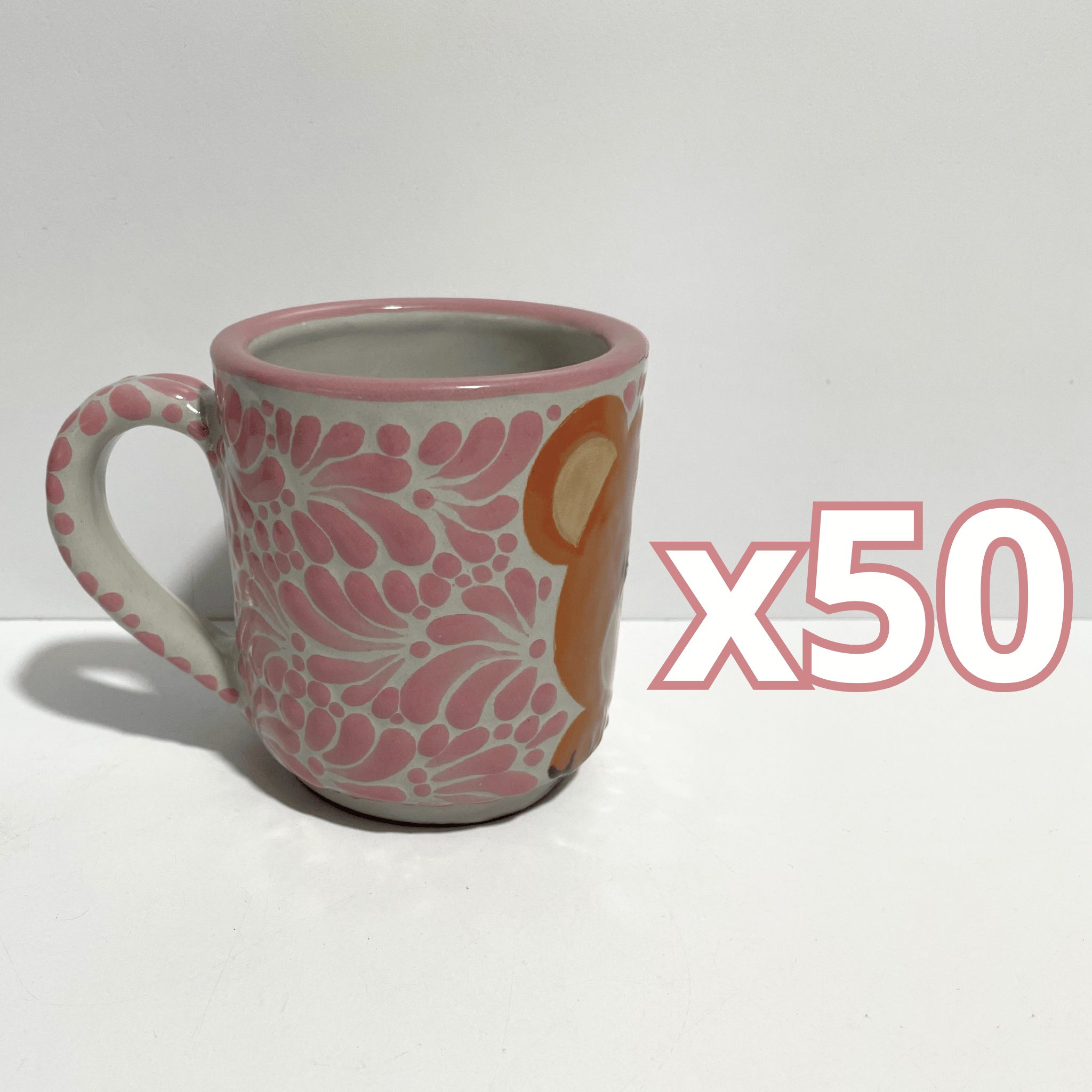 TAZA RECTA ESTANDAR FONDO TRADICIONAL MIK ROSA OSITO