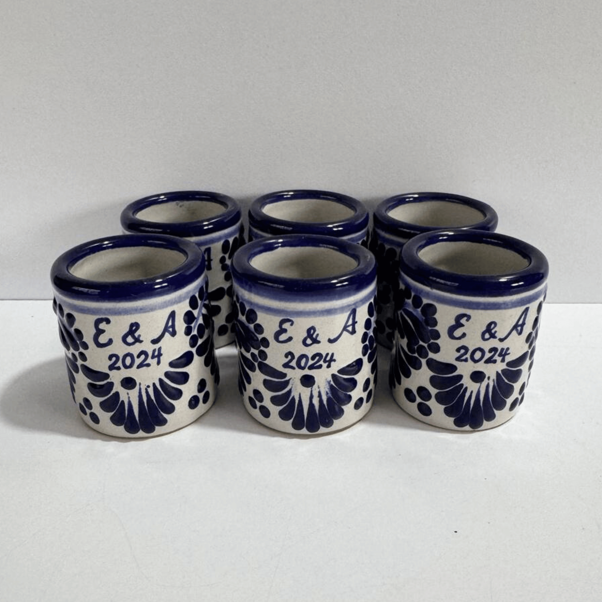 PAQUETE MEZCALERO FONDO TRADICIONAL CENEFA AZUL COBALTO INICIALES Y AÑO