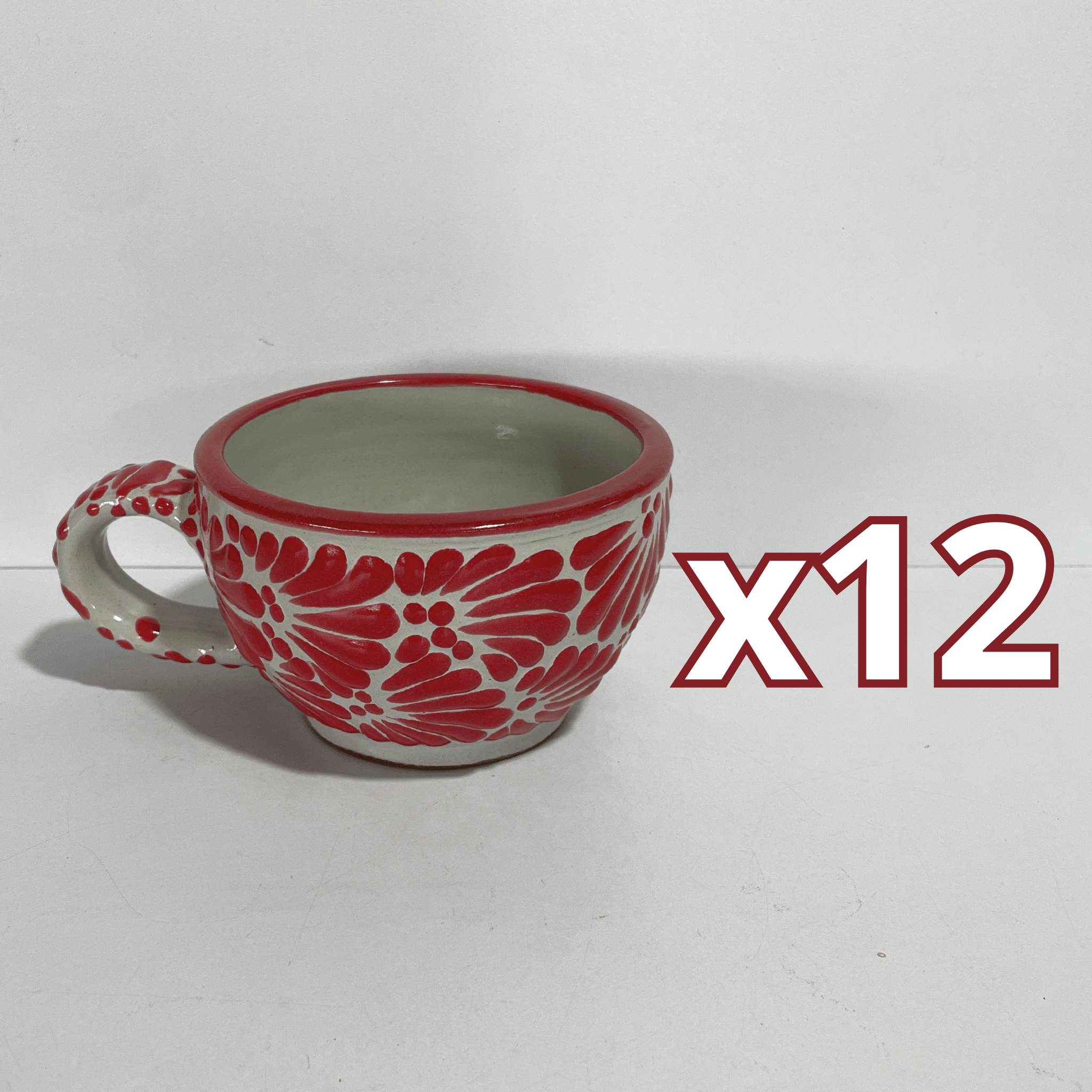 TAZA 300 ML FONDO TRADICIONAL MIK ROJO