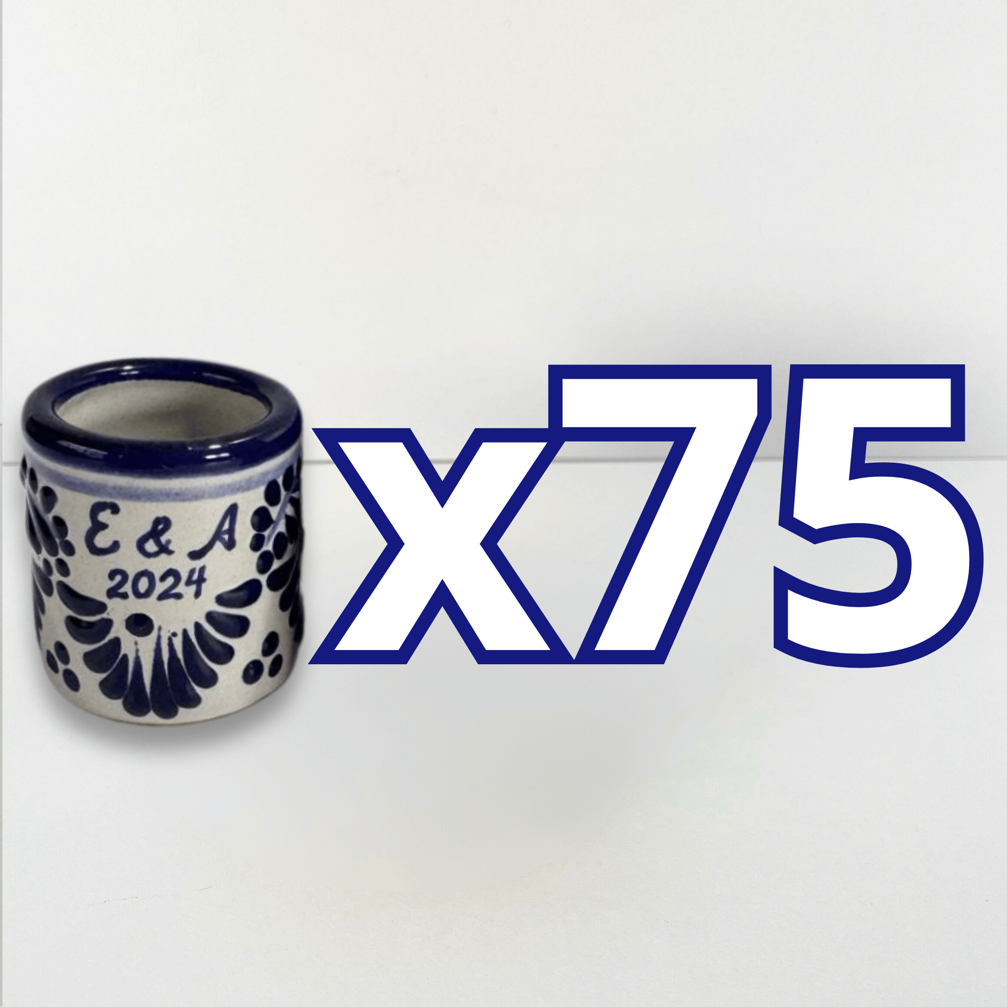 PAQUETE MEZCALERO FONDO TRADICIONAL CENEFA AZUL COBALTO INICIALES Y AÑO