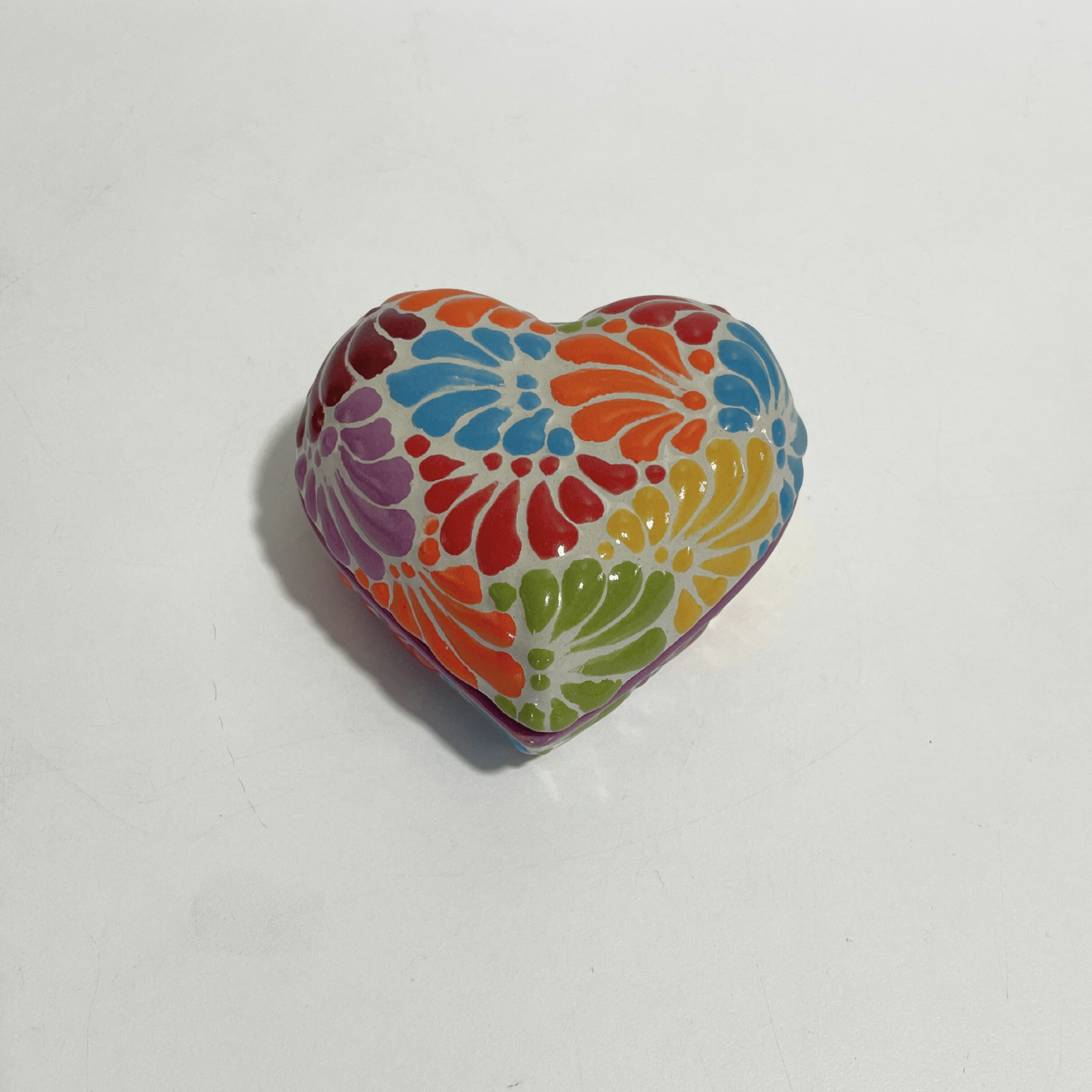 ALHAJERO GRANDE FORMA DE CORAZON FONDO TRADICIONAL MIK MULTICOLORES