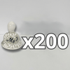 PAQUETE CAMPANA 5 CM PERSONALIZADO FONDO TRADICIONAL MIK BLANCO INICIALES