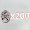 PAQUETE VIRGEN 10 CM FONDO BLANCO DECORADO ROSA NO INCLUYE PERSONALIZADO