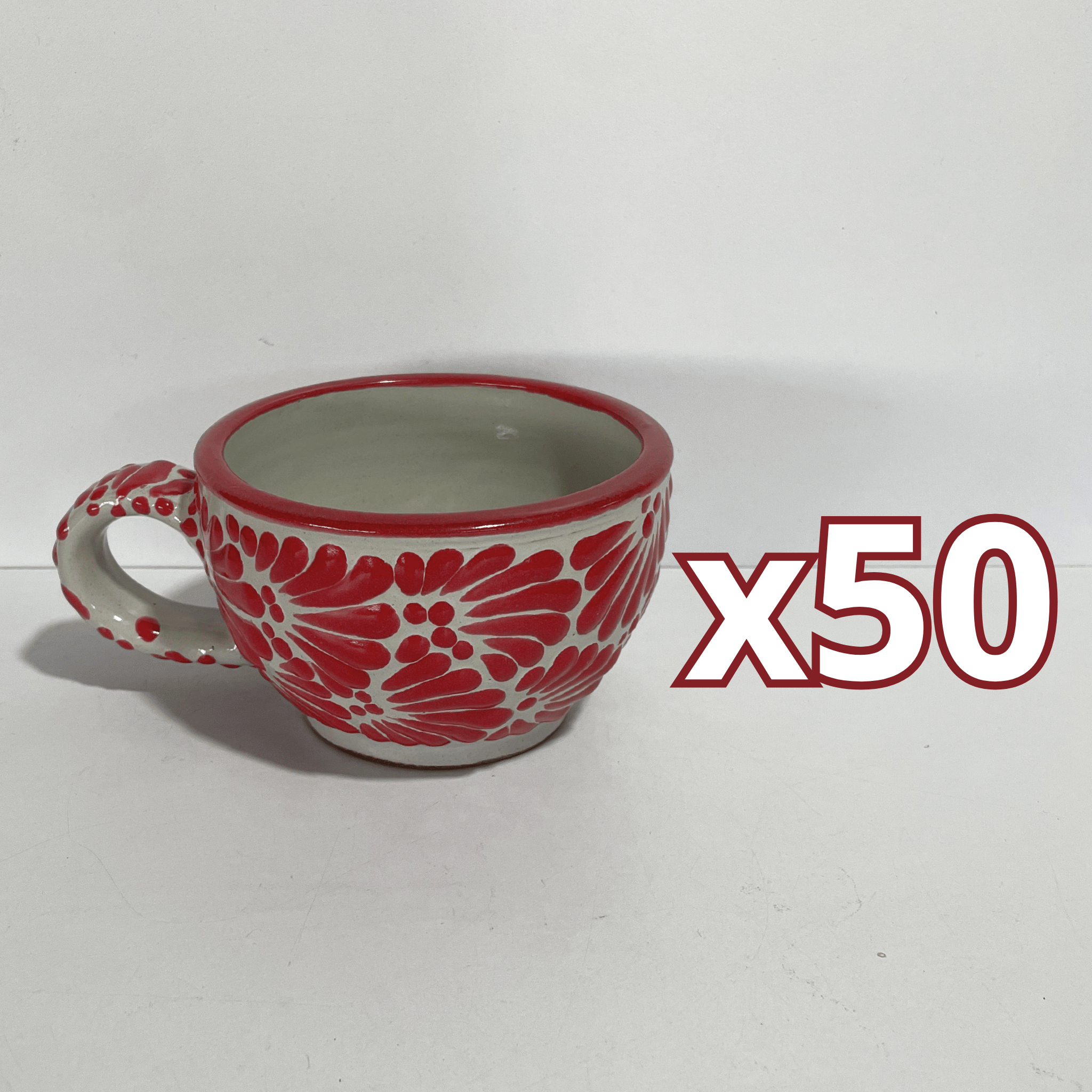 TAZA 300 ML FONDO TRADICIONAL MIK ROJO