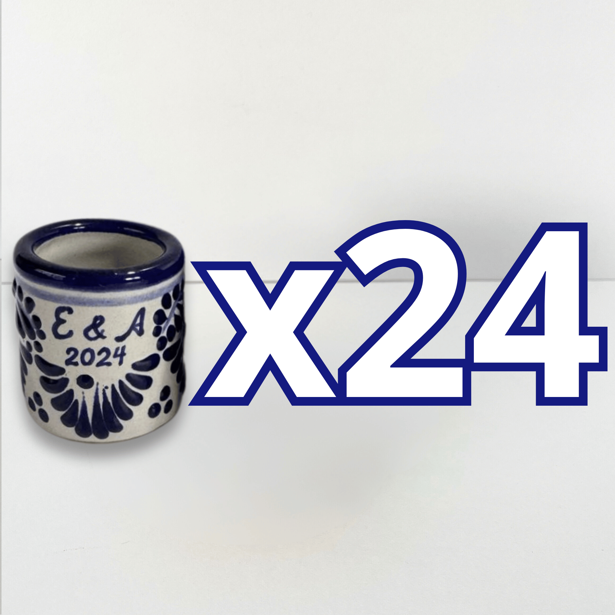PAQUETE MEZCALERO FONDO TRADICIONAL CENEFA AZUL COBALTO INICIALES Y AÑO