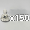 PAQUETE CAMPANA 5 CM PERSONALIZADO FONDO TRADICIONAL MIK BLANCO INICIALES