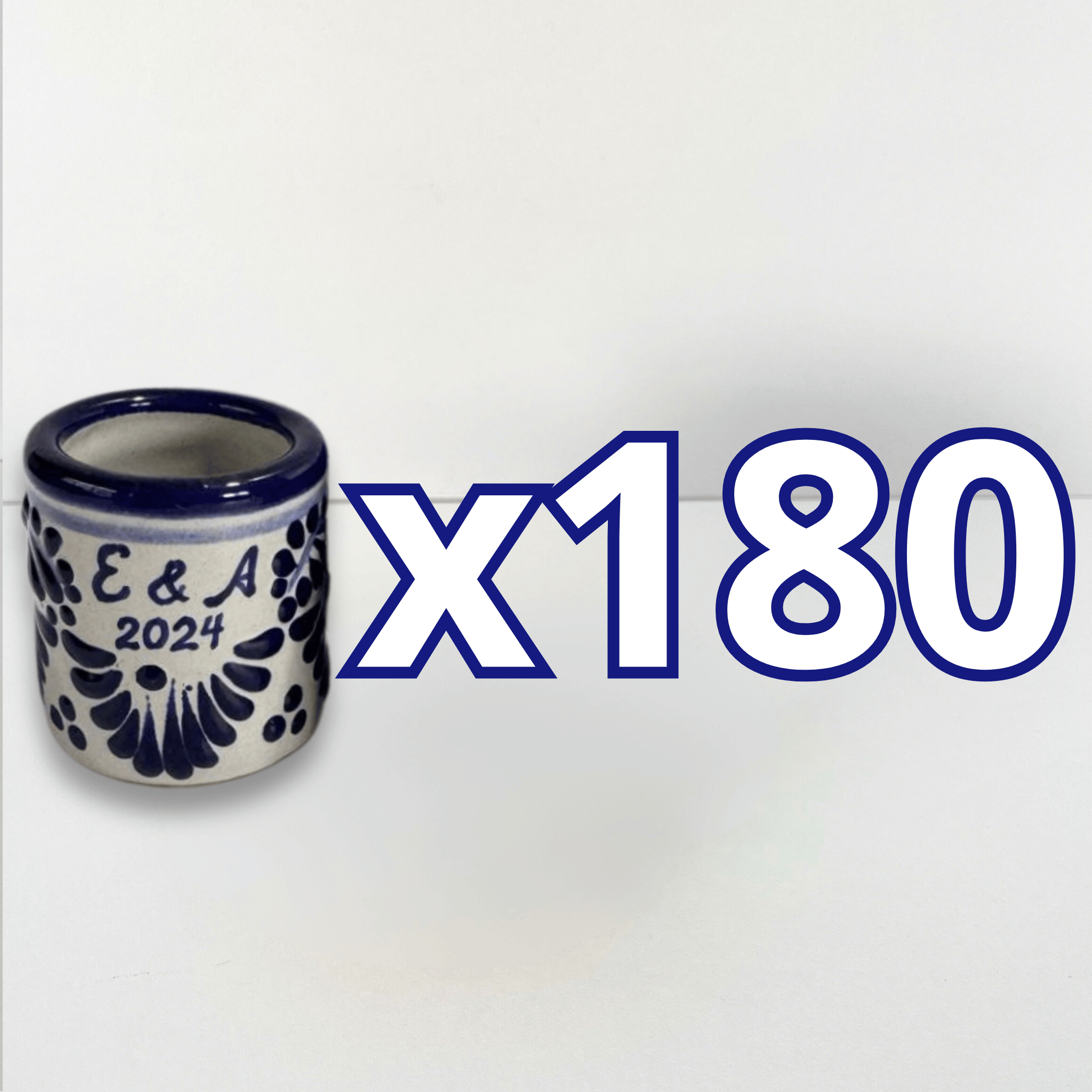 PAQUETE MEZCALERO FONDO TRADICIONAL CENEFA AZUL COBALTO INICIALES Y AÑO