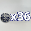 PAQUETE ALHAJERO TAPA PLANA PERSONALIZADO FONDO BLANCO MIK AZUL COBALTO MI BAUTIZO NOMBRE