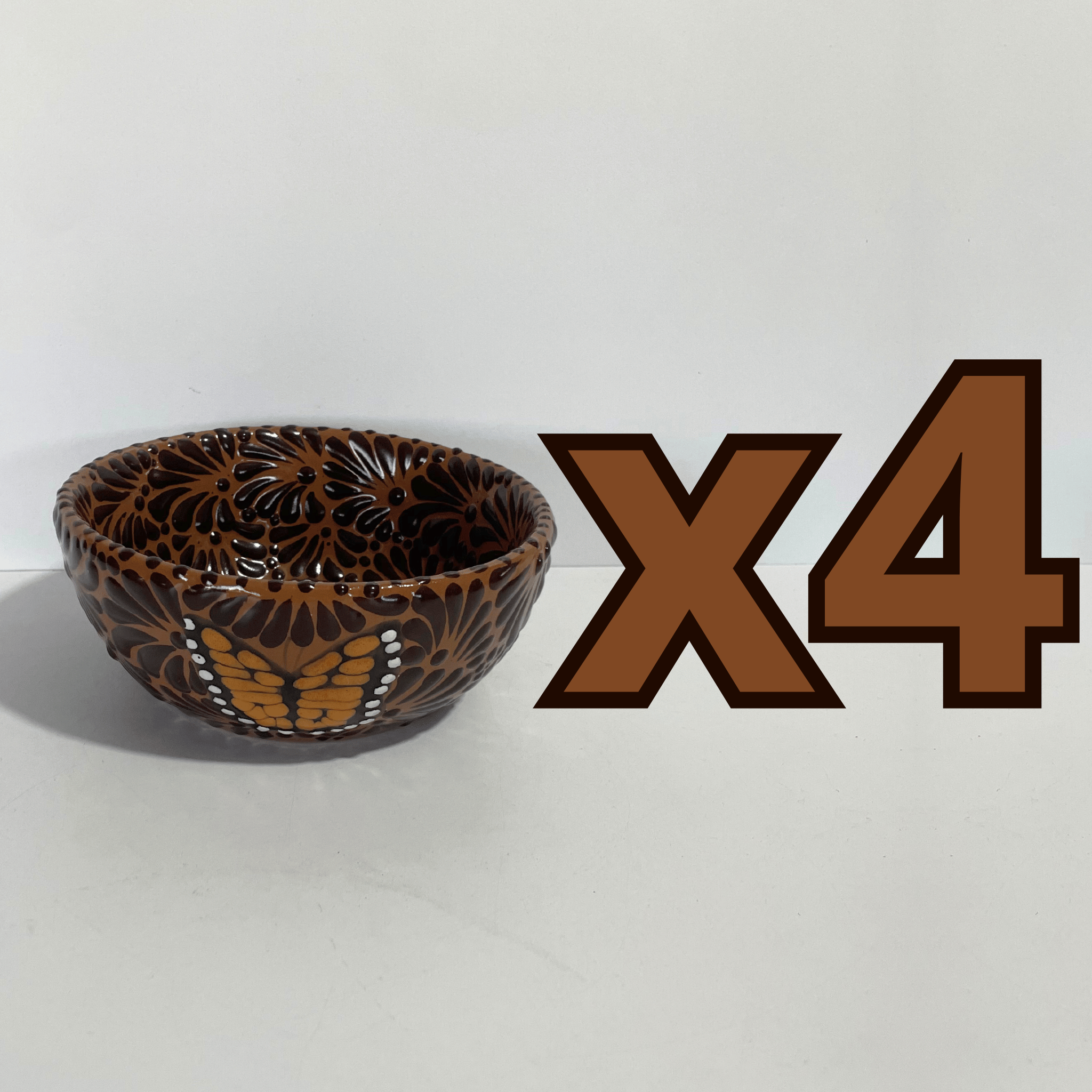 TAZON 15 CM FONDO CAFE MIK CAFE CHOCOLATE MARIPOSAS