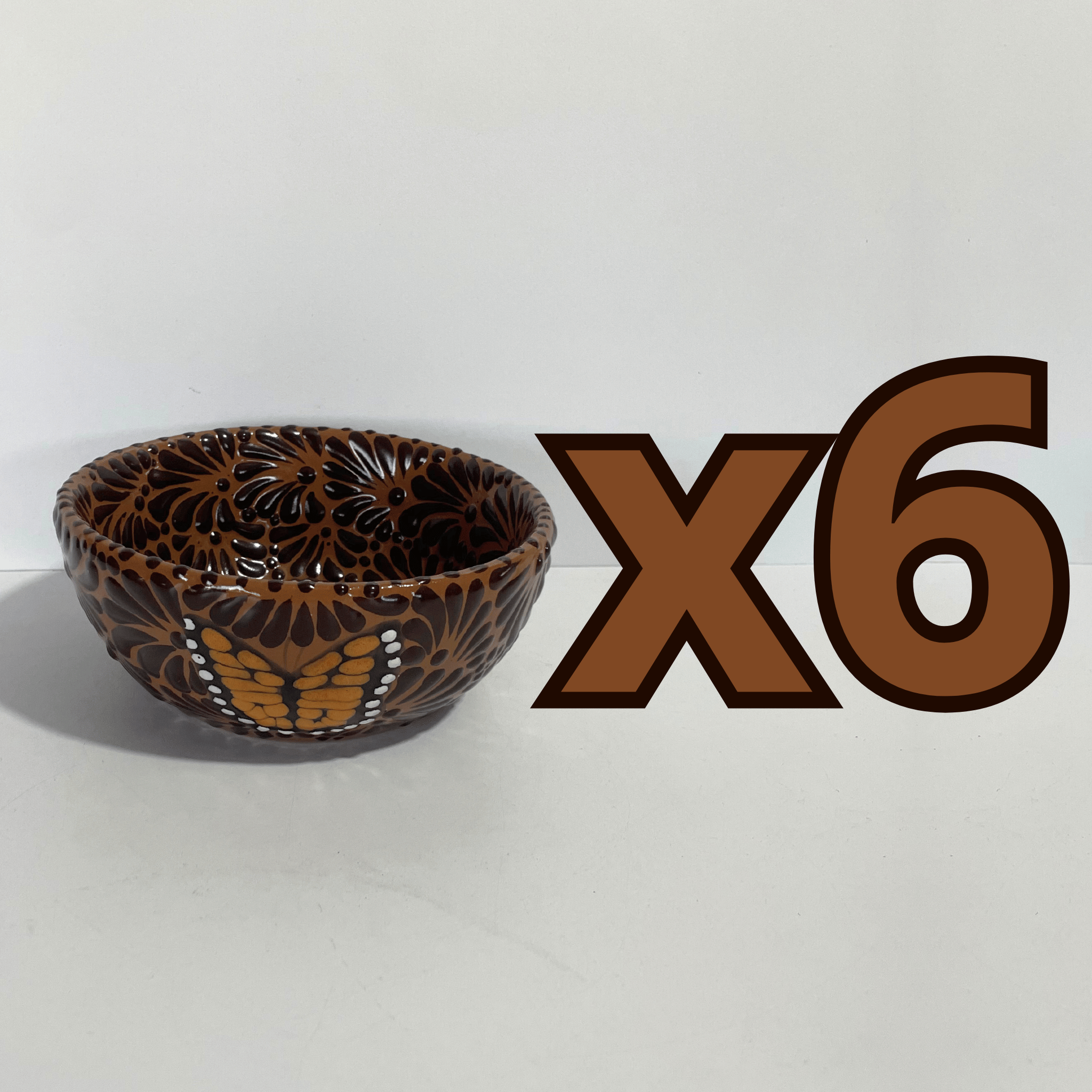 TAZON 15 CM FONDO CAFE MIK CAFE CHOCOLATE MARIPOSAS