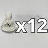 PAQUETE CAMPANA 5 CM PERSONALIZADO FONDO TRADICIONAL MIK BLANCO INICIALES