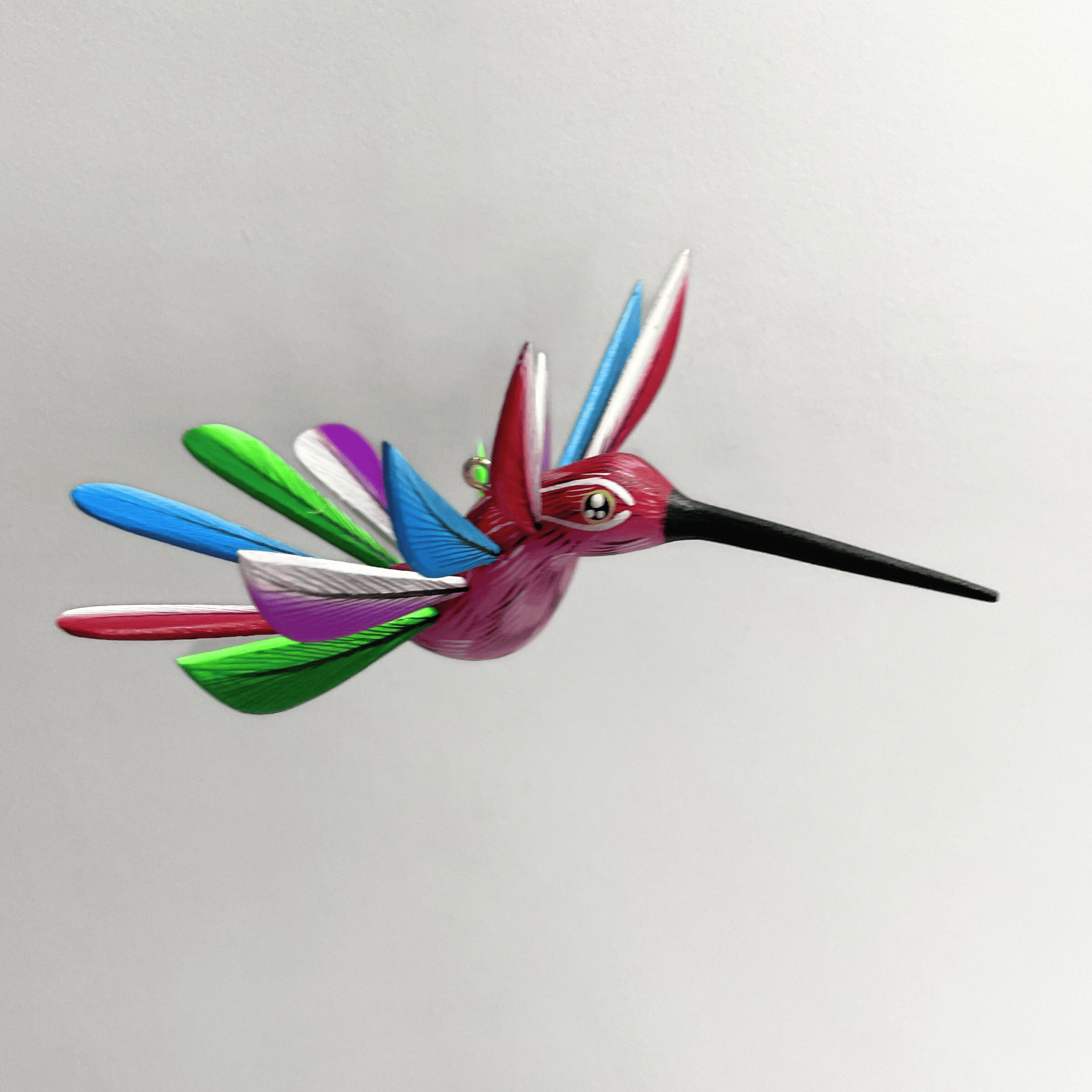 COLIBRI ALEBRIJE CHICO ROSA MULTICOLOR OAXACA