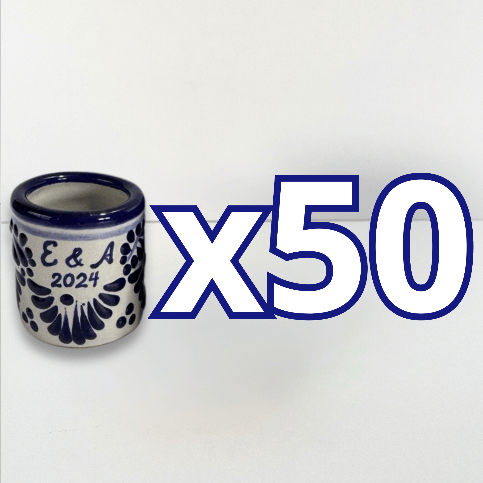 PAQUETE MEZCALERO FONDO TRADICIONAL CENEFA AZUL COBALTO INICIALES Y AÑO