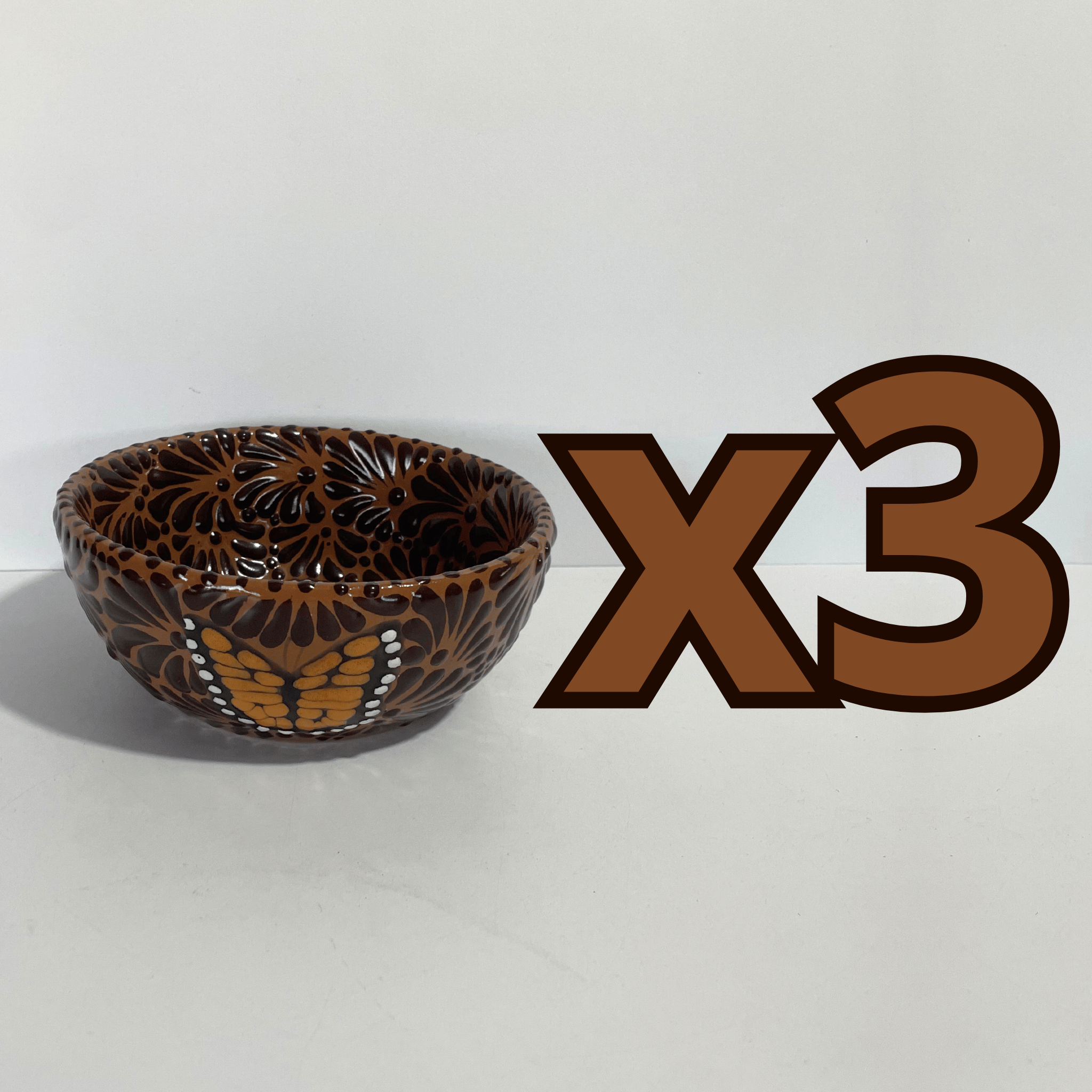 TAZON 15 CM FONDO CAFE MIK CAFE CHOCOLATE MARIPOSAS