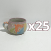 TAZA CHOCOLATERA MEDIANA MIK COLORES PASTEL