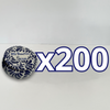 PAQUETE ALHAJERO TAPA PLANA PERSONALIZADO FONDO BLANCO MIK AZUL COBALTO MI BAUTIZO NOMBRE