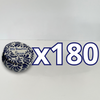 PAQUETE ALHAJERO TAPA PLANA PERSONALIZADO FONDO BLANCO MIK AZUL COBALTO MI BAUTIZO NOMBRE