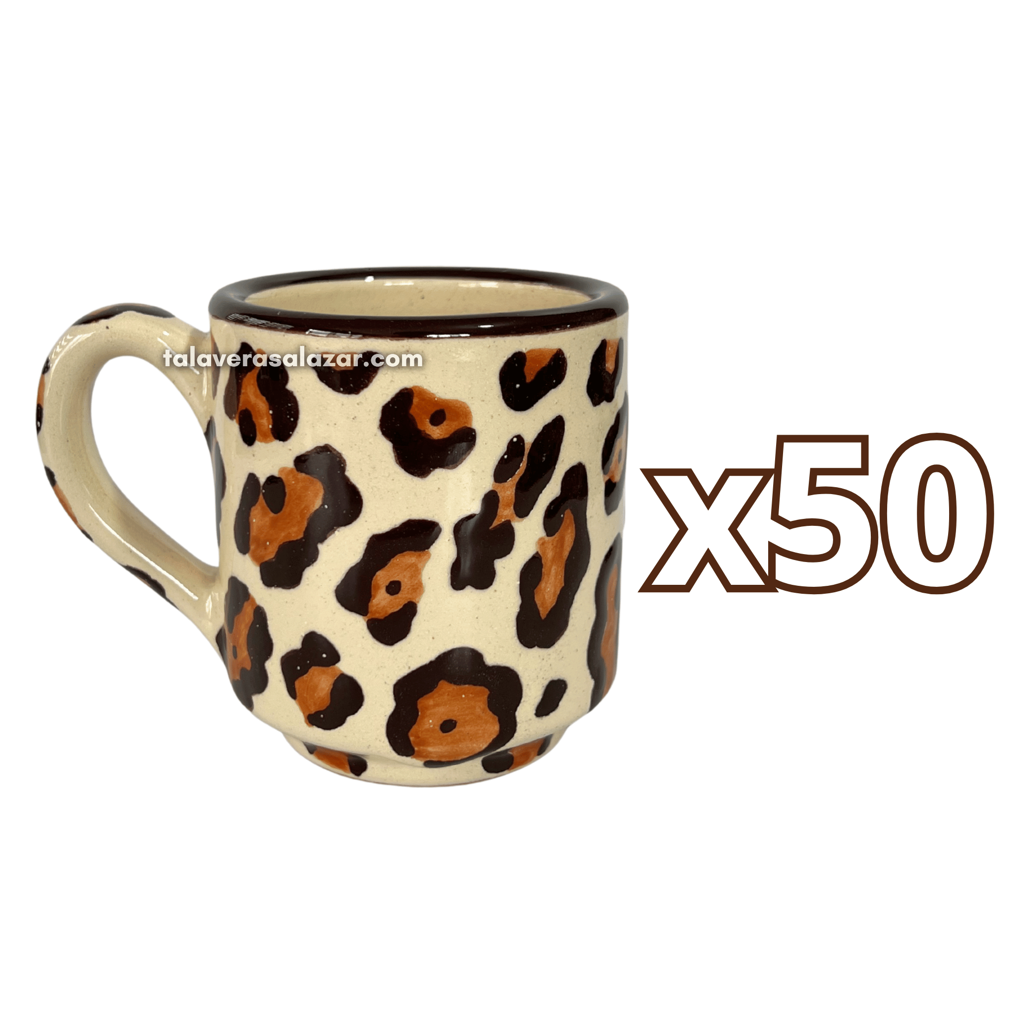 TAZA RECTA ESTANDAR DECORADO JAGUAR
