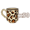 TAZA RECTA ESTANDAR DECORADO JAGUAR