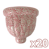 MACETA DE PARED GAJOS MEDIANA FONDO TRADICIONAL MIK ROSA