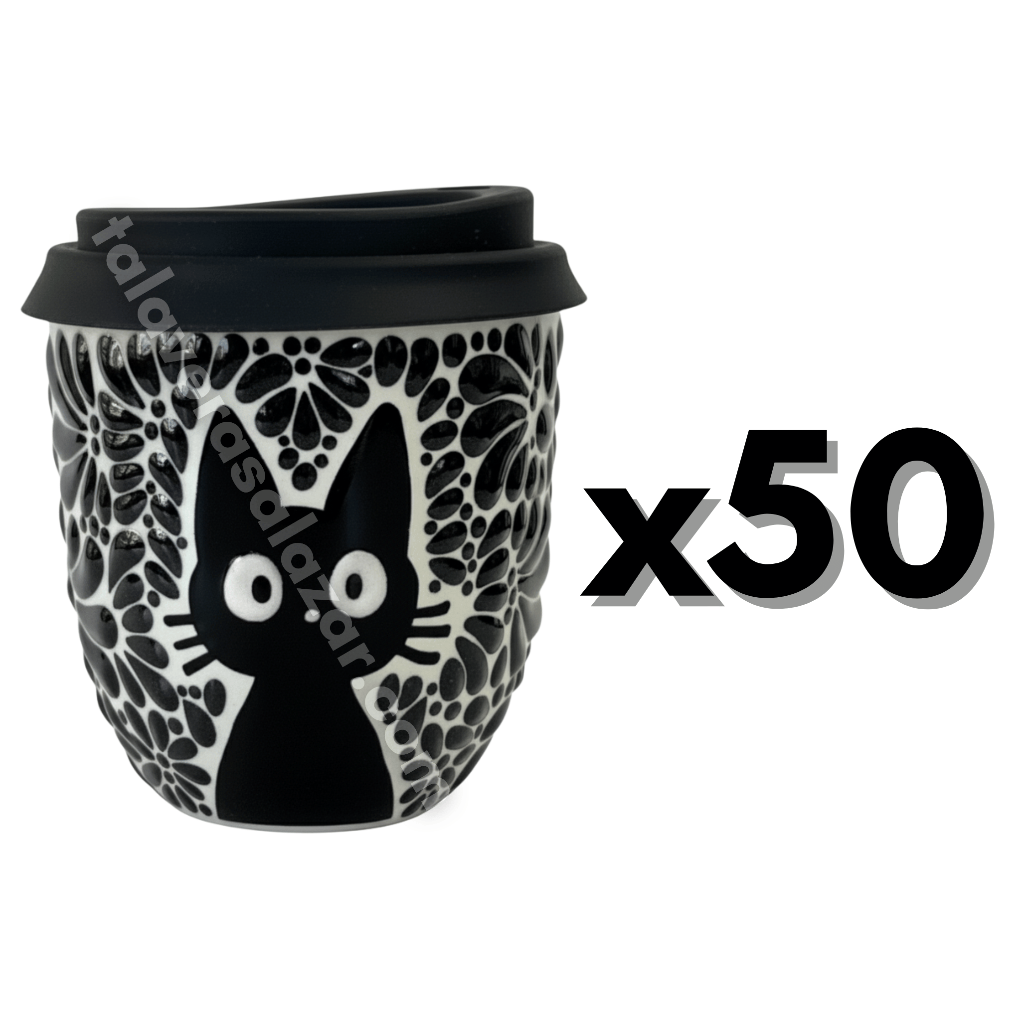 TERMO BOLITA FONDO TRADICIONAL MIK NEGRO GATO NEGRO