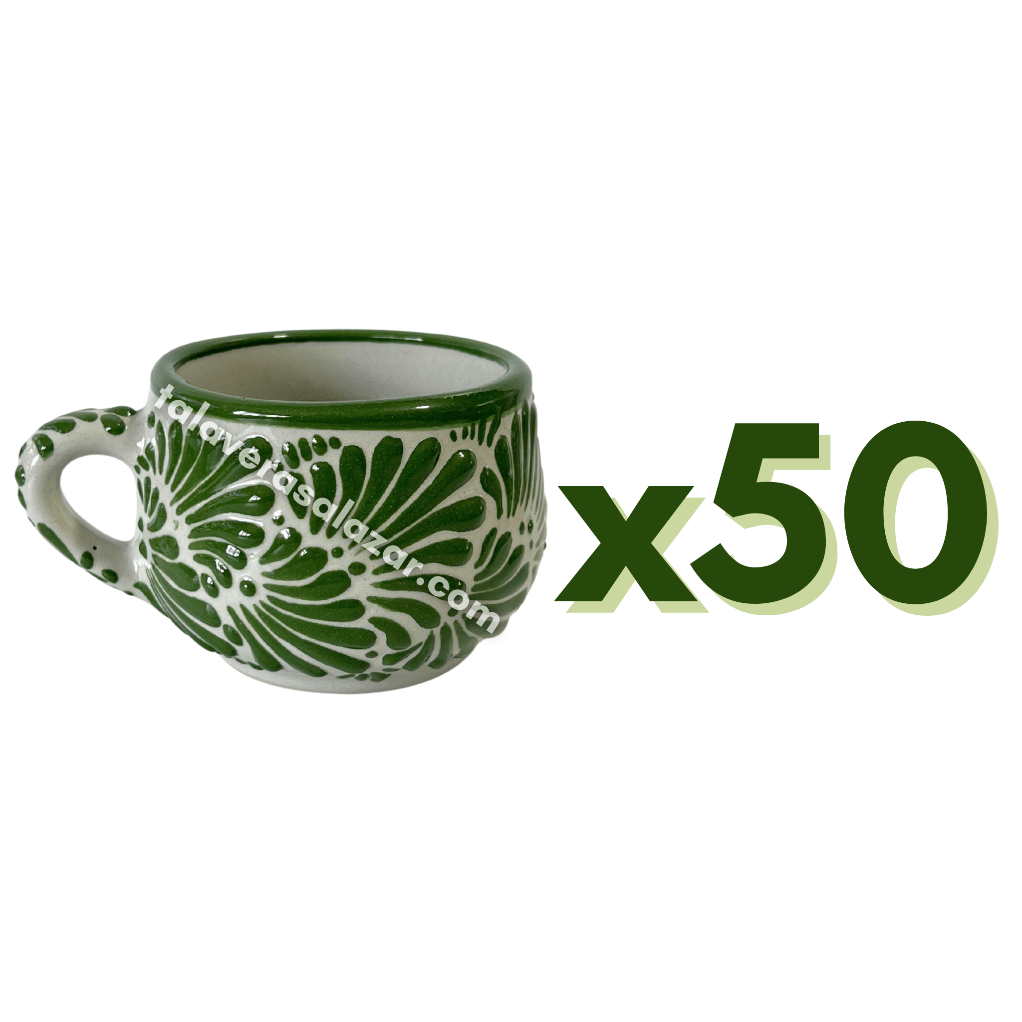 TAZA CHOCOLATERA MEDIANA FONDO TRADICIONAL MIK VERDE BANDERA