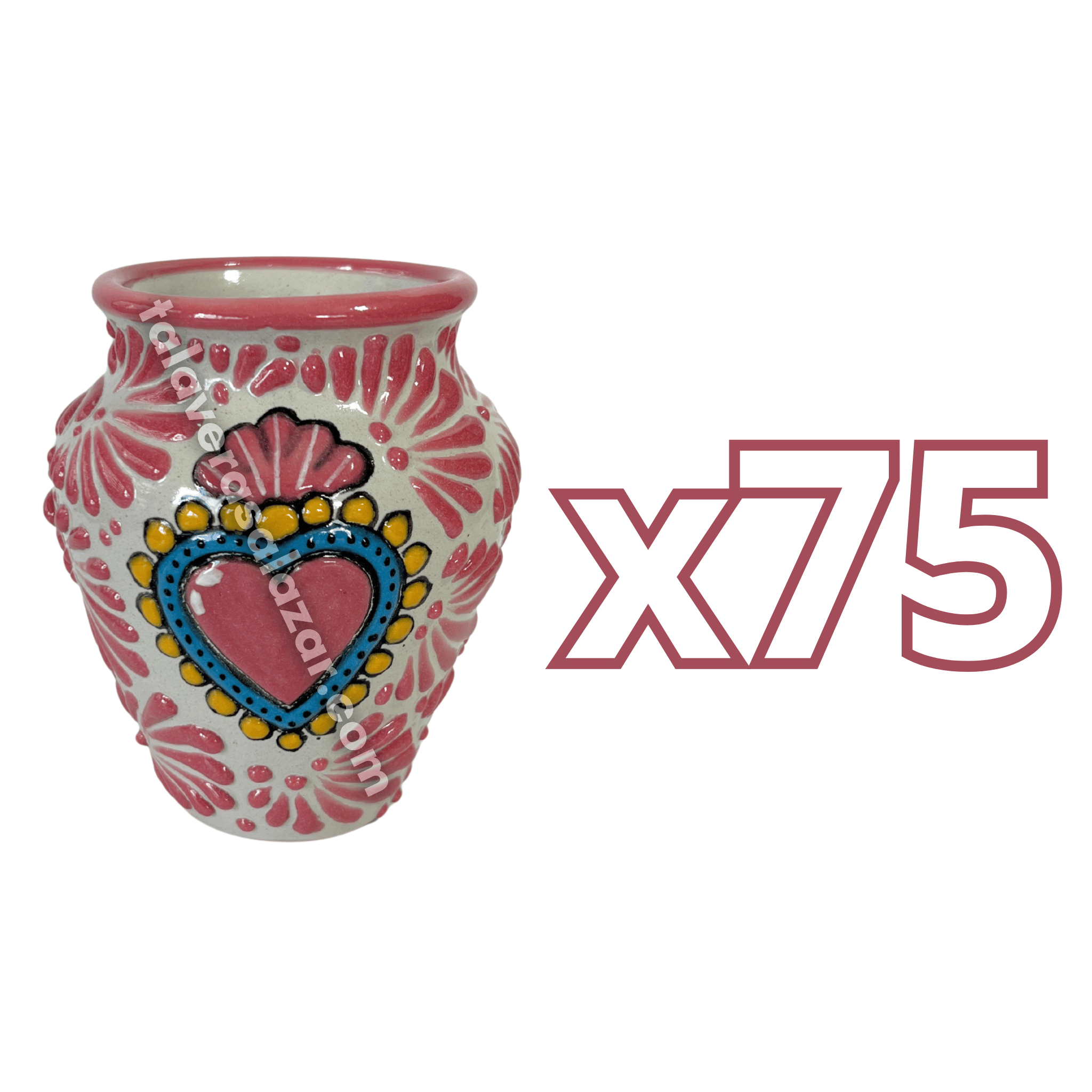 CANTARITO NO PERSONALIZADO FONDO TRADICIONAL MIK ROSA SAGRADO CORAZON ROSA