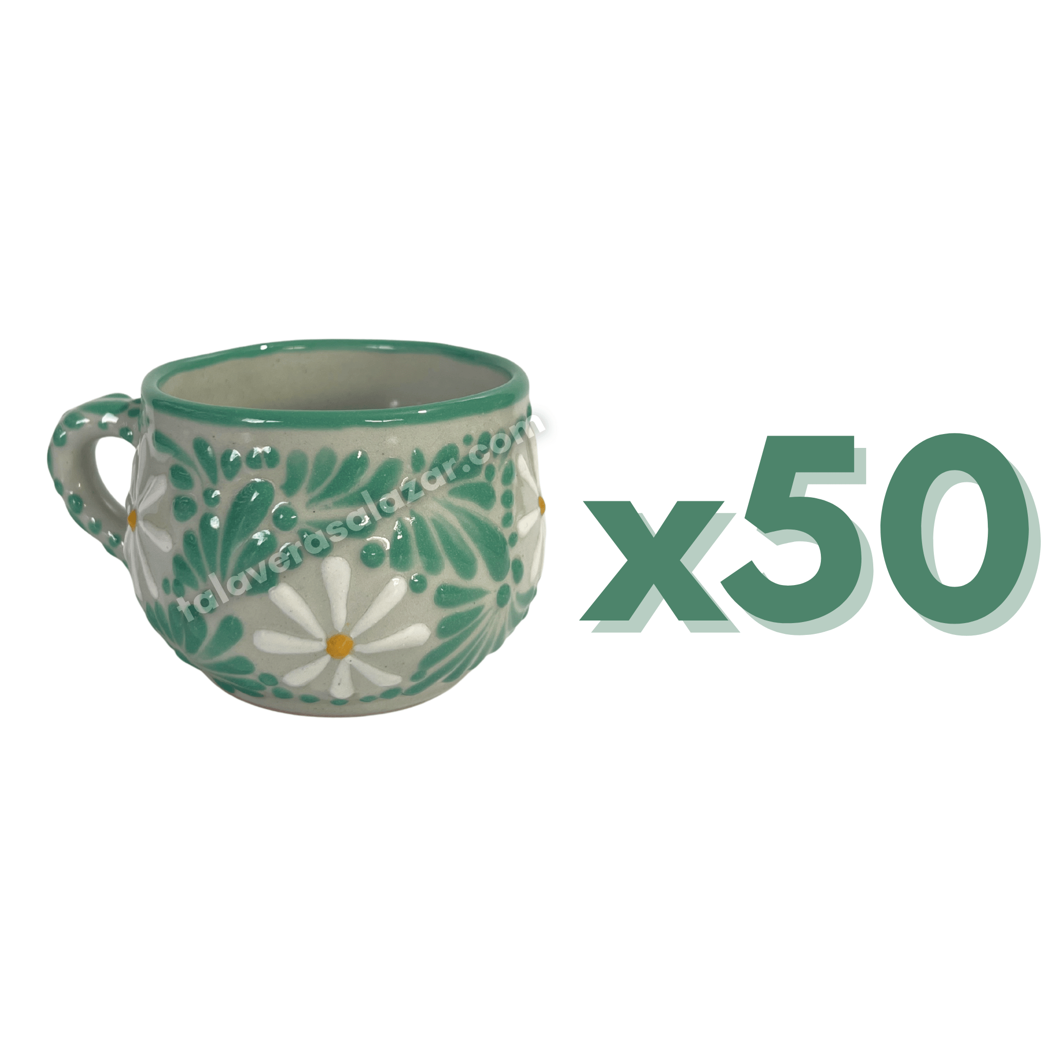 TAZA CHOCOLATERA MEDIANA FONDO TRADICIONAL MIK MENTA MARGARITAS