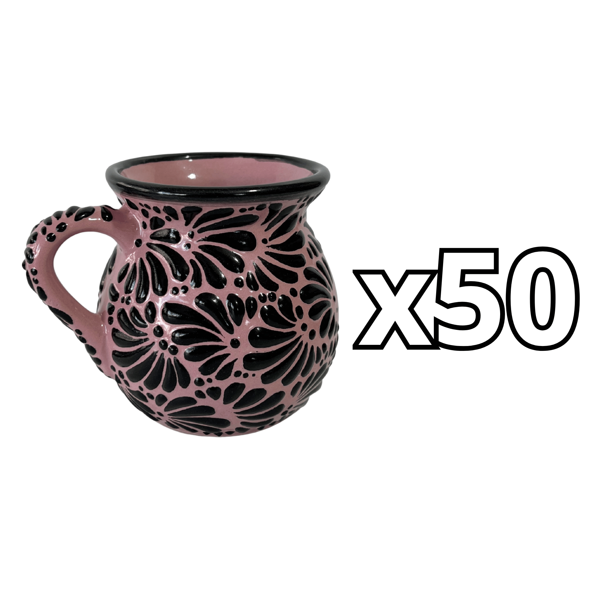 JARRO FONDO ROSA MIK NEGRO