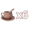 SET 3 PIEZAS CHOCOLATERA MEDIANA FONDO TRADICIONAL MIK ROSA