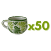 TAZA CHOCOLATERA MEDIANA FONDO TRADICIONAL MIK COMBINACION VERDE BANDERA Y LIMON