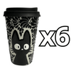 TERMO 15 CM SIN ASA FONDO TRADICIONAL MIK NEGRO GATO NEGRO