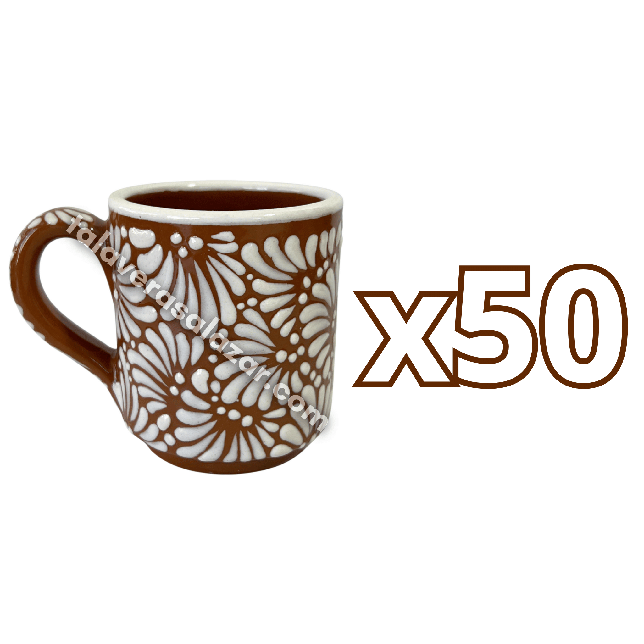 TAZA RECTA ESTANDAR FONDO CAFE MIK BLANCO
