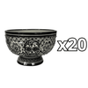 BASE FLORAL CALAVERA BLANCO Y NEGRO