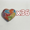 ALHAJERO GRANDE FORMA DE CORAZON FONDO TRADICIONAL MIK MULTICOLORES