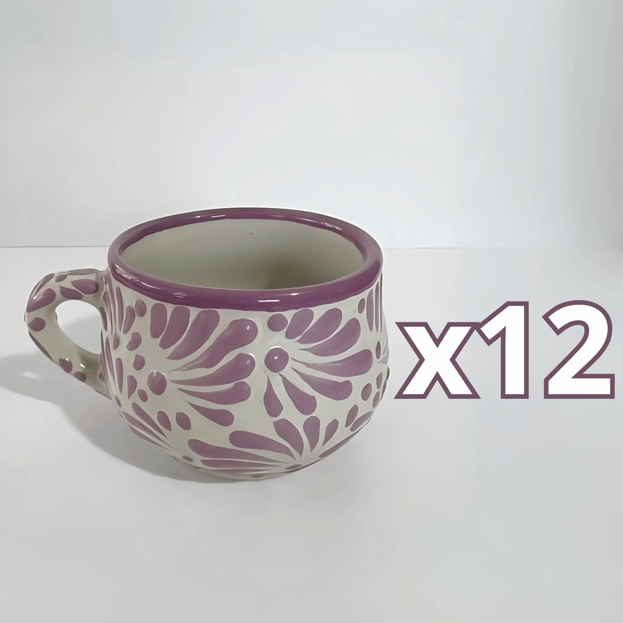 TAZA CHOCOLATERA MEDIANA FONDO TRADICIONAL MIK MORADO
