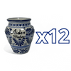CANTARITO PERSONALIZADO FONDO TRADICIONAL CENEFA AZUL COBALTO NOMBRE