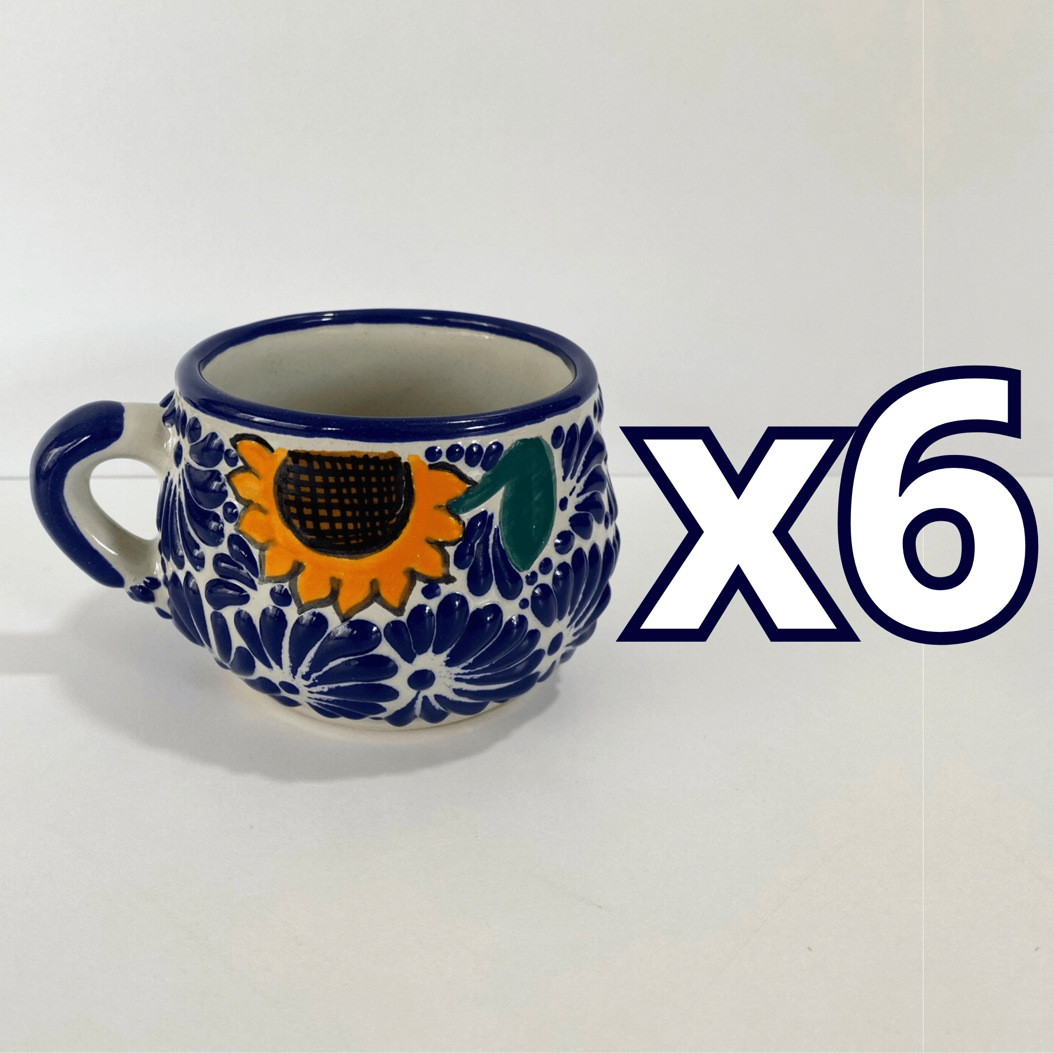 TAZA CHOCOLATERA MEDIANA VERSION GIRASOL ESTILO MIK