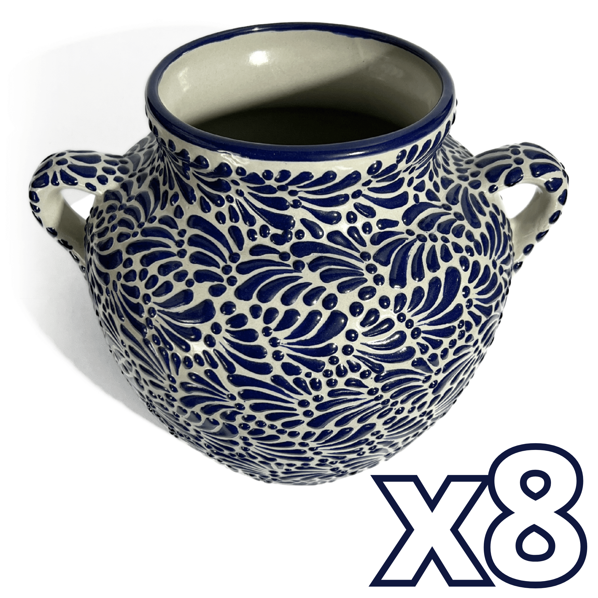 MACETA CUBANA GRANDE FONDO TRADICIONAL MIK AZUL COBALTO