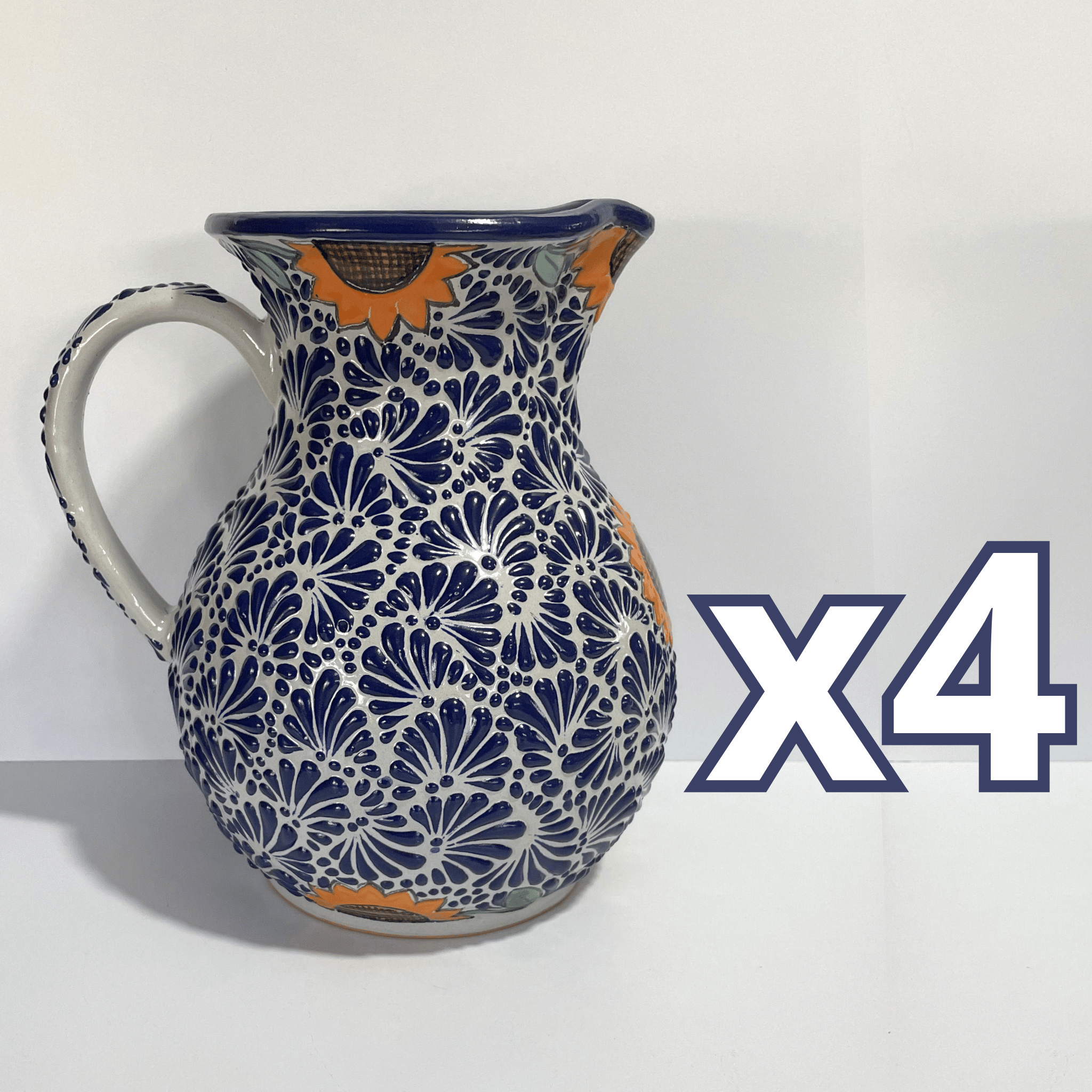 JARRA FONDO TRADICIONAL MIK AZUL COBALTO GIRASOLES
