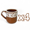 TAZA RECTA ESTANDAR FONDO CAFE CENEFA MIK BLANCO