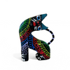 ALEBRIJE DE MADERA GATO NEGRO OREJAS VERDES