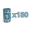 TEQUILERO NO PERSONALIZADO FONDO BABY BLUE CENEFA AZUL TURQUESA